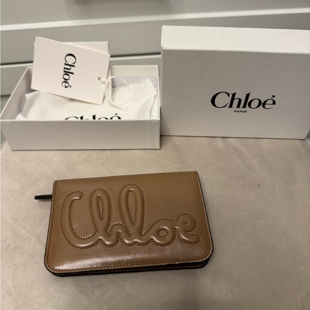 Chloe Tan Leather Wallet